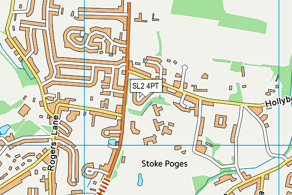 SL2 4PT map - OS VectorMap District (Ordnance Survey)