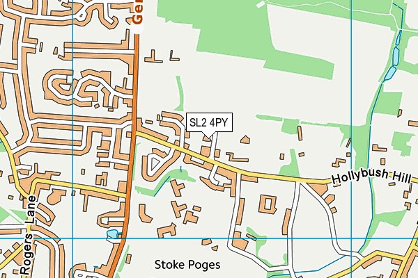 SL2 4PY map - OS VectorMap District (Ordnance Survey)