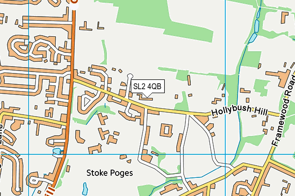 SL2 4QB map - OS VectorMap District (Ordnance Survey)