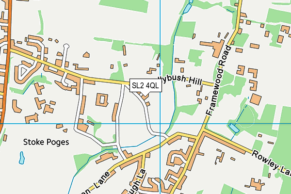 SL2 4QL map - OS VectorMap District (Ordnance Survey)