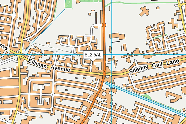 SL2 5AL map - OS VectorMap District (Ordnance Survey)