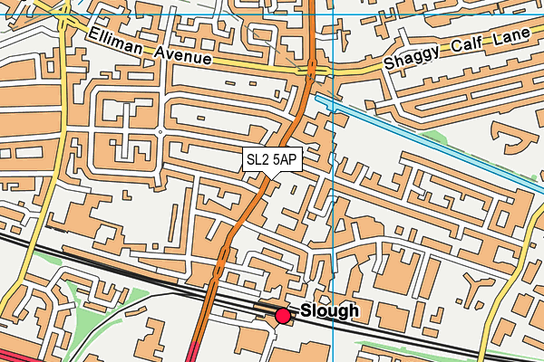 SL2 5AP map - OS VectorMap District (Ordnance Survey)