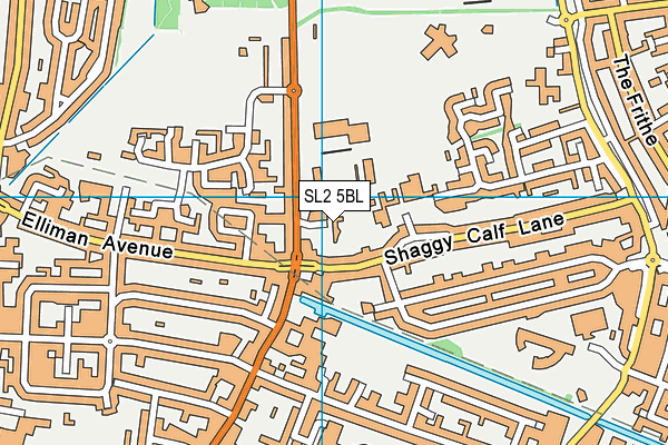 SL2 5BL map - OS VectorMap District (Ordnance Survey)