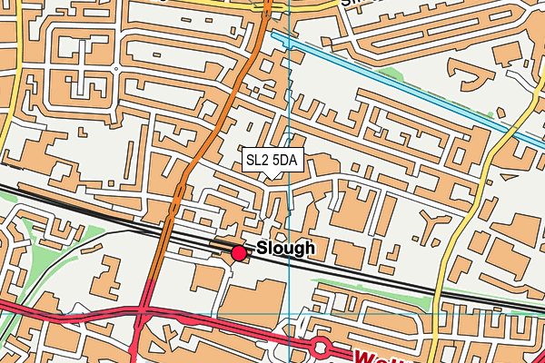 SL2 5DA map - OS VectorMap District (Ordnance Survey)