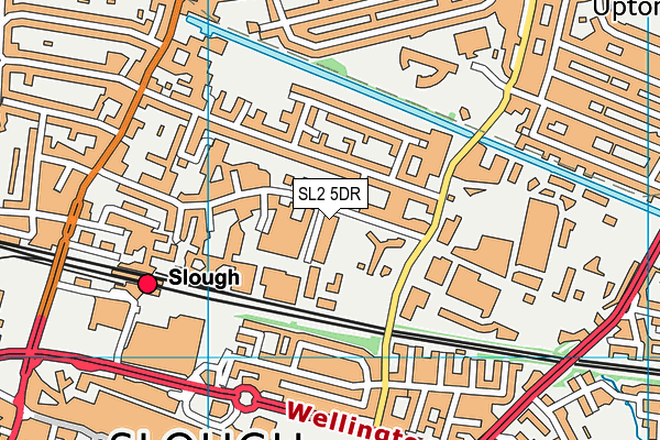 SL2 5DR map - OS VectorMap District (Ordnance Survey)