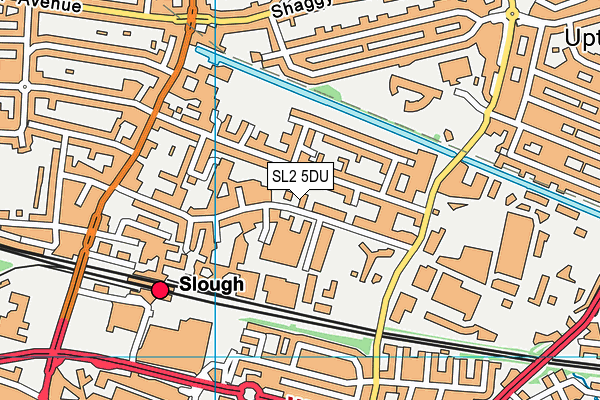 SL2 5DU map - OS VectorMap District (Ordnance Survey)