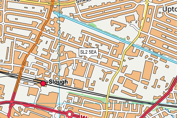 SL2 5EA map - OS VectorMap District (Ordnance Survey)