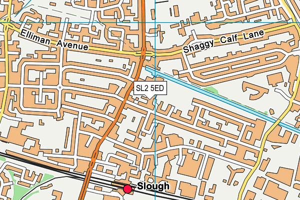 SL2 5ED map - OS VectorMap District (Ordnance Survey)