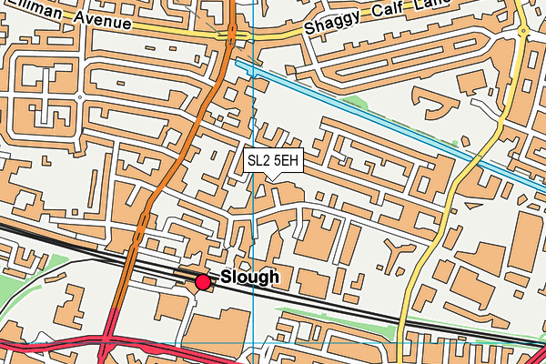 SL2 5EH map - OS VectorMap District (Ordnance Survey)