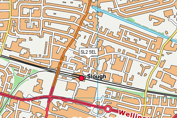 SL2 5EL map - OS VectorMap District (Ordnance Survey)