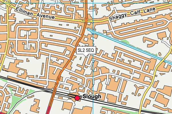 SL2 5EQ map - OS VectorMap District (Ordnance Survey)