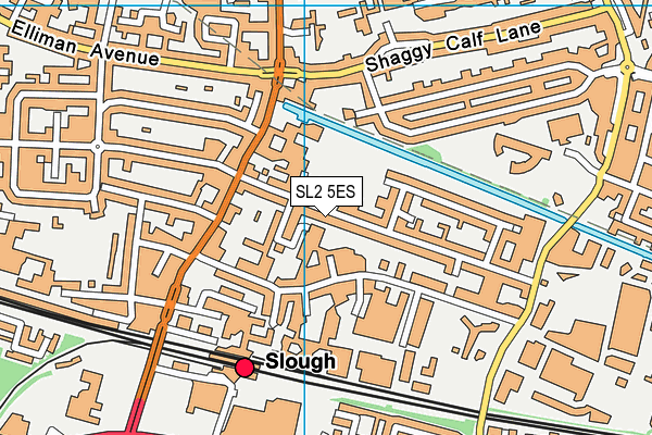 SL2 5ES map - OS VectorMap District (Ordnance Survey)
