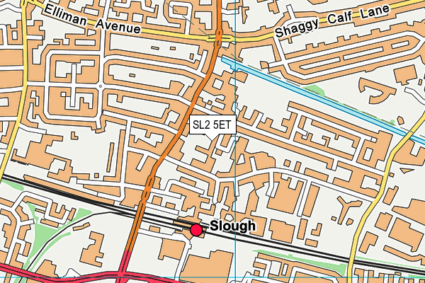 SL2 5ET map - OS VectorMap District (Ordnance Survey)