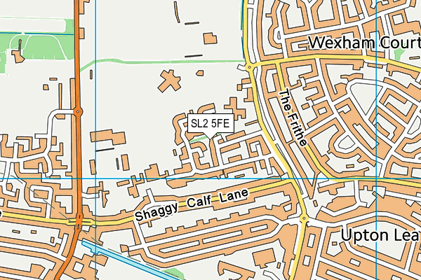 SL2 5FE map - OS VectorMap District (Ordnance Survey)