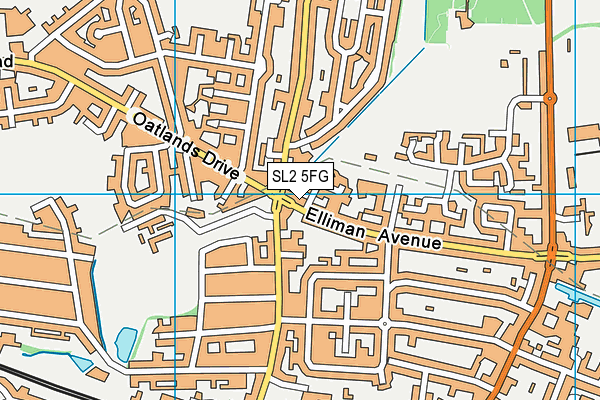 SL2 5FG map - OS VectorMap District (Ordnance Survey)