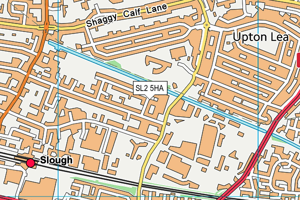 SL2 5HA map - OS VectorMap District (Ordnance Survey)