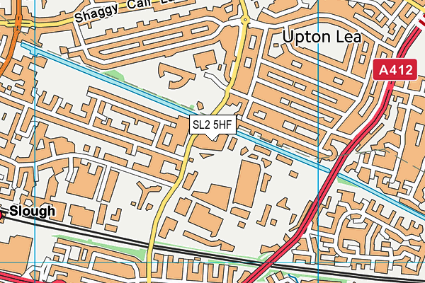 SL2 5HF map - OS VectorMap District (Ordnance Survey)