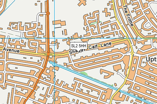 SL2 5HH map - OS VectorMap District (Ordnance Survey)