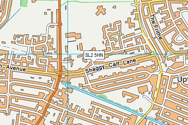 SL2 5HN map - OS VectorMap District (Ordnance Survey)