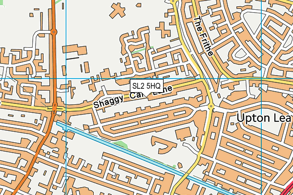 SL2 5HQ map - OS VectorMap District (Ordnance Survey)