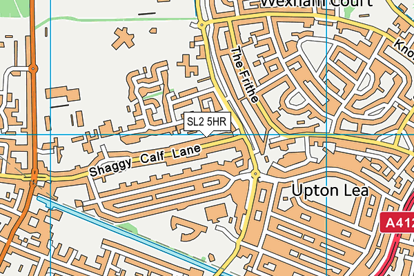 SL2 5HR map - OS VectorMap District (Ordnance Survey)