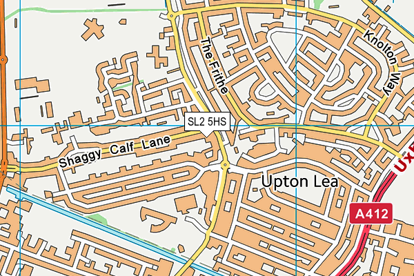 SL2 5HS map - OS VectorMap District (Ordnance Survey)