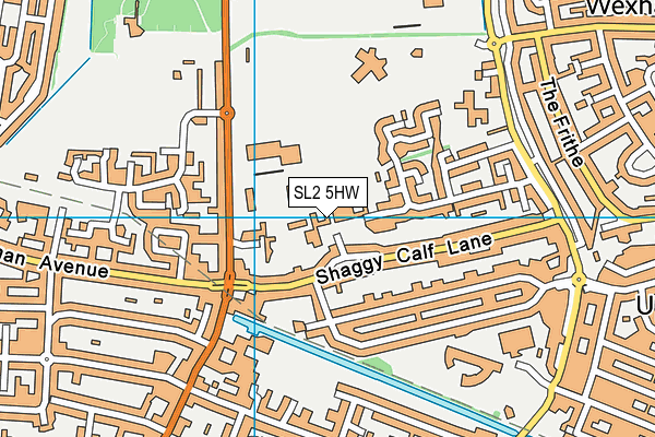 St Joseph's Catholic High School map (SL2 5HW) - OS VectorMap District (Ordnance Survey)
