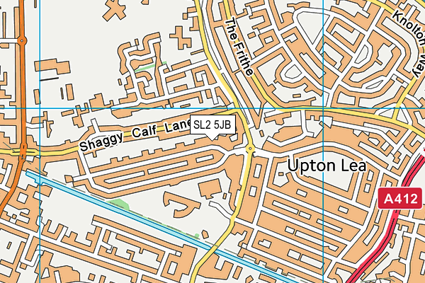 SL2 5JB map - OS VectorMap District (Ordnance Survey)