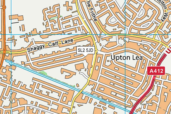 SL2 5JD map - OS VectorMap District (Ordnance Survey)