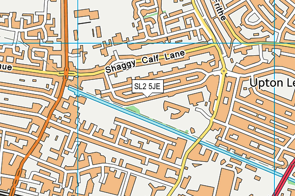 SL2 5JE map - OS VectorMap District (Ordnance Survey)