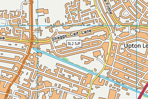 SL2 5JF map - OS VectorMap District (Ordnance Survey)