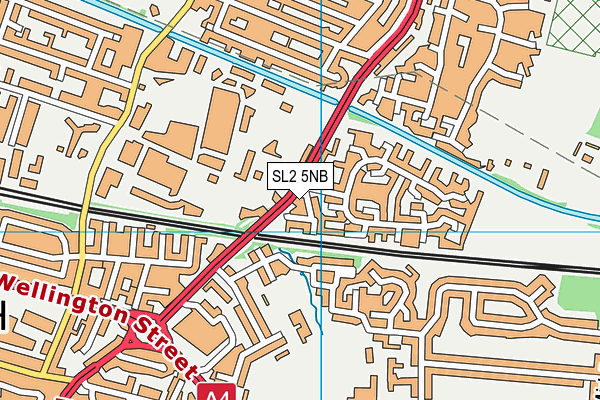 SL2 5NB map - OS VectorMap District (Ordnance Survey)