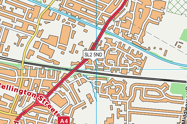 SL2 5ND map - OS VectorMap District (Ordnance Survey)
