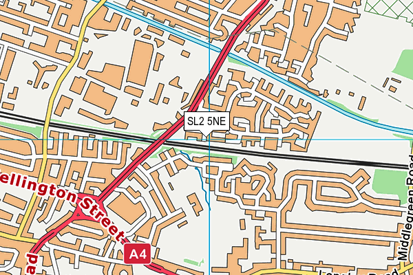 SL2 5NE map - OS VectorMap District (Ordnance Survey)