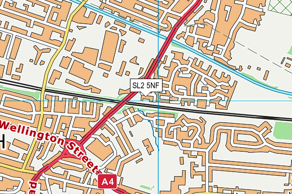 SL2 5NF map - OS VectorMap District (Ordnance Survey)