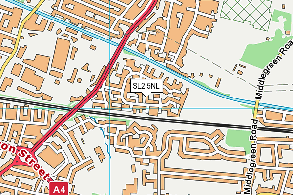 SL2 5NL map - OS VectorMap District (Ordnance Survey)