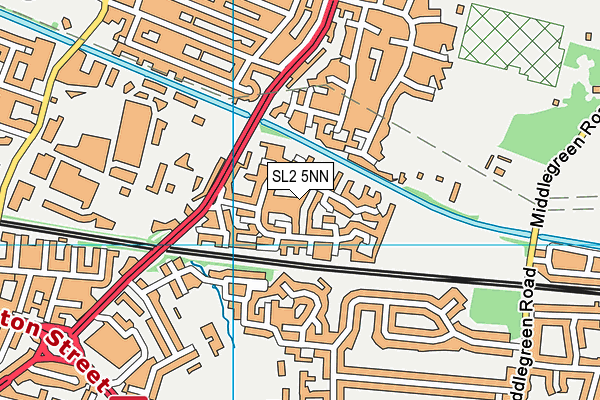 SL2 5NN map - OS VectorMap District (Ordnance Survey)