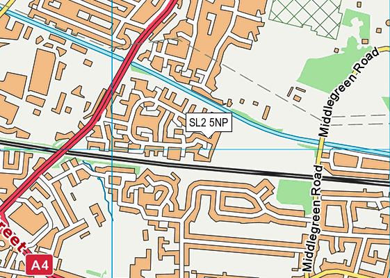 SL2 5NP map - OS VectorMap District (Ordnance Survey)