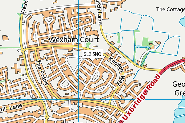 SL2 5NQ map - OS VectorMap District (Ordnance Survey)