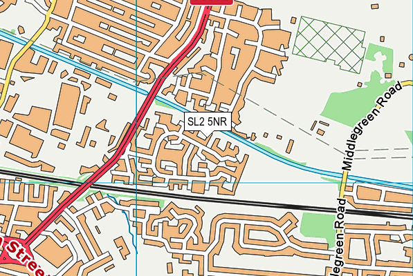 SL2 5NR map - OS VectorMap District (Ordnance Survey)