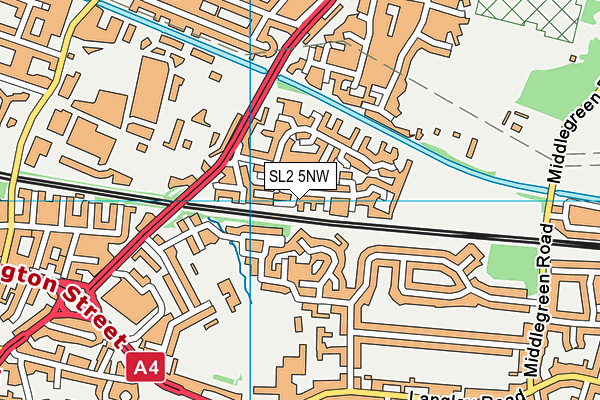 SL2 5NW map - OS VectorMap District (Ordnance Survey)
