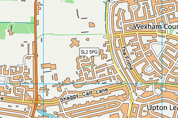 SL2 5PG map - OS VectorMap District (Ordnance Survey)
