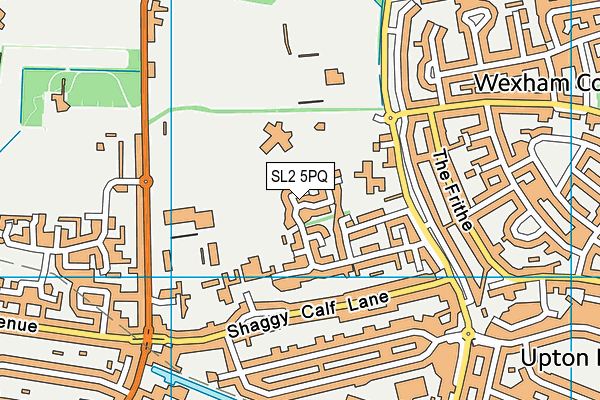 SL2 5PQ map - OS VectorMap District (Ordnance Survey)