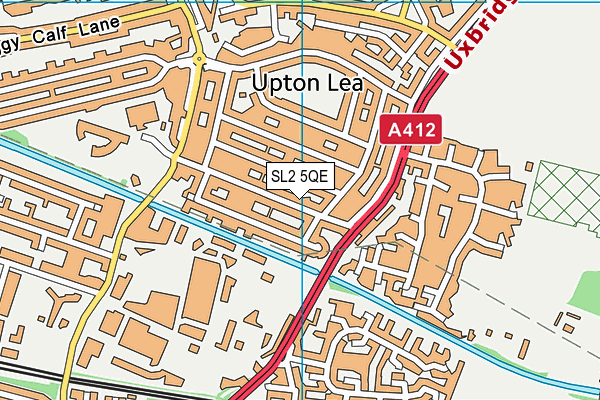 SL2 5QE map - OS VectorMap District (Ordnance Survey)