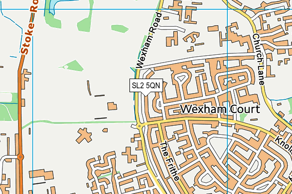 SL2 5QN map - OS VectorMap District (Ordnance Survey)