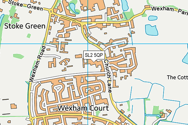 SL2 5QP map - OS VectorMap District (Ordnance Survey)