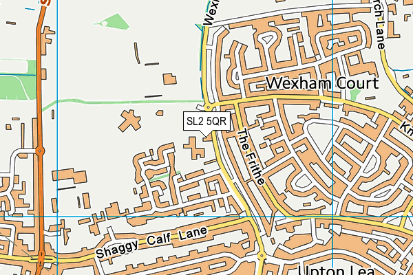 Slough Town Fc (Closed) map (SL2 5QR) - OS VectorMap District (Ordnance Survey)