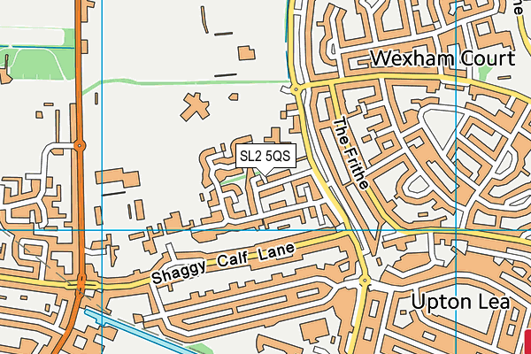 SL2 5QS map - OS VectorMap District (Ordnance Survey)