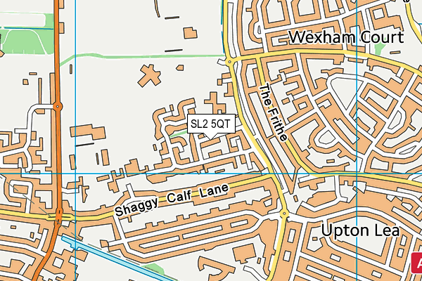 SL2 5QT map - OS VectorMap District (Ordnance Survey)
