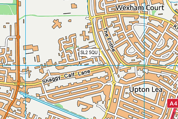 SL2 5QU map - OS VectorMap District (Ordnance Survey)